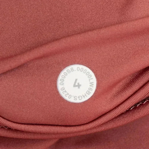 Lululemon Fast and Free Crop II 19" *Non-Reflective Cool Cherry Tint | 4 - Picture 6 of 10
